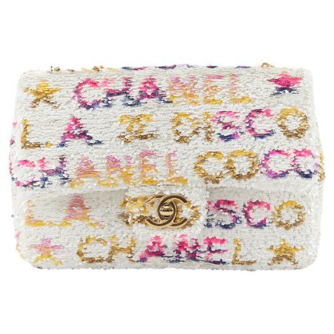 chanel sequin bag|Chanel disco bag.